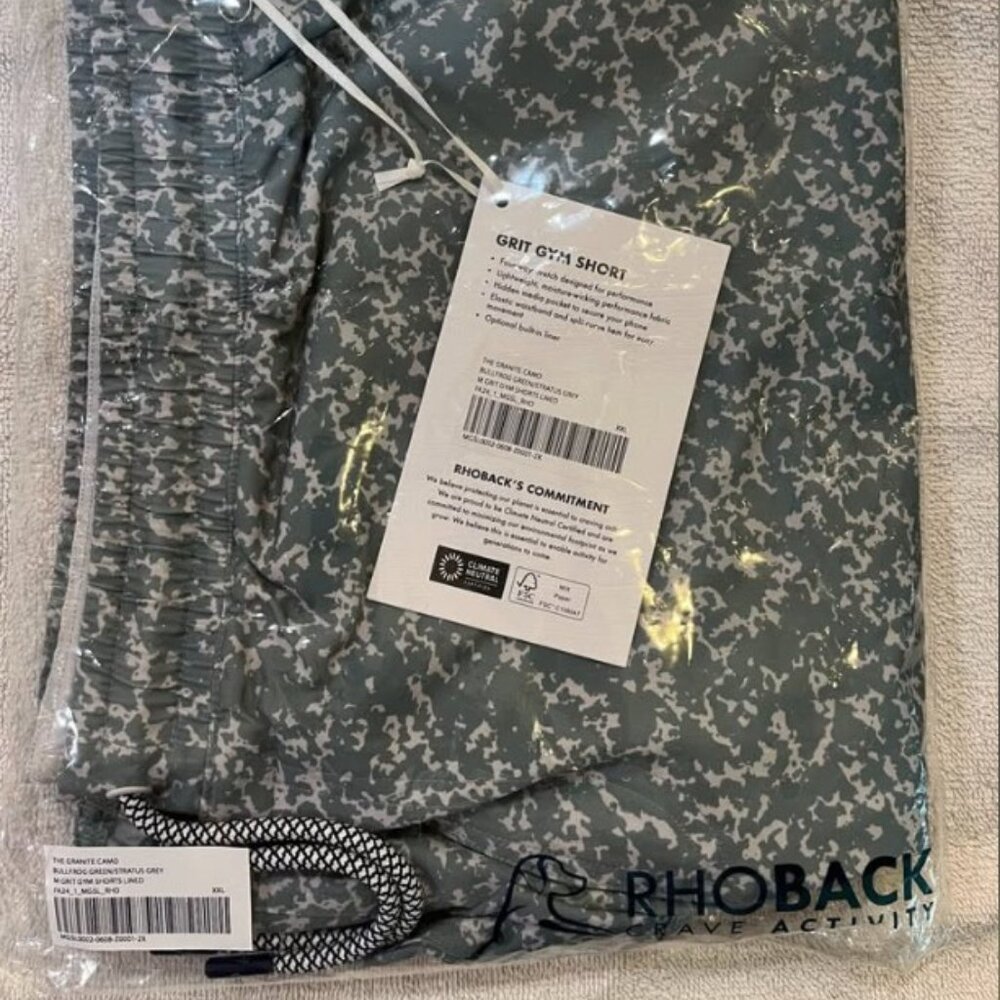 Rhoback Men's Grit Gym Shorts
